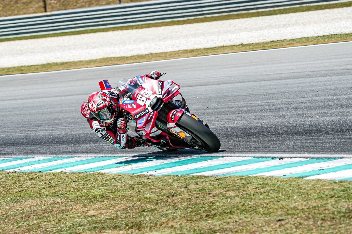 MotoGP | Test Sepang Day 2, Bagnaia: “Riesco a guidare spingendo”