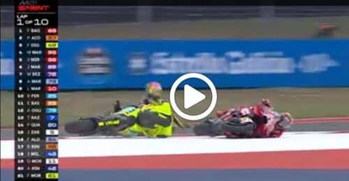 MotoGP | GP Austin: caduta Marquez – Di Giannantonio [VIDEO]