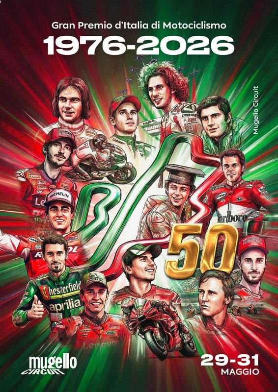Il Mugello festeggia nel 2026 i 50 anni dalla prima gara ospitata del Motomondiale