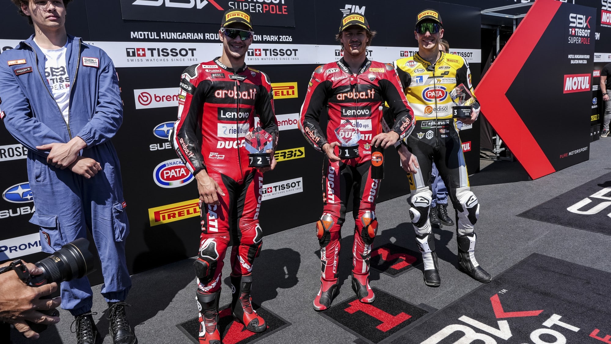 SBK | Gp Balaton Park Superpole Race: Partenza ripetuta per incidente, ma vince ancora Bulega