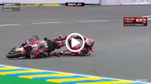 MotoGP | GP Le Mans Gara: la caduta di Bagnaia [VIDEO]