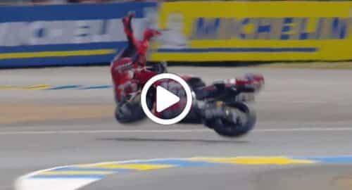 MotoGP | GP Le Mans Sprint Race: lo Sky Tech della caduta di Marc Marquez [VIDEO]