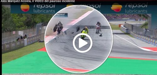 MotoGP | GP Barcellona: Alex Marquez-Acosta, il pauroso incidente [VIDEO]